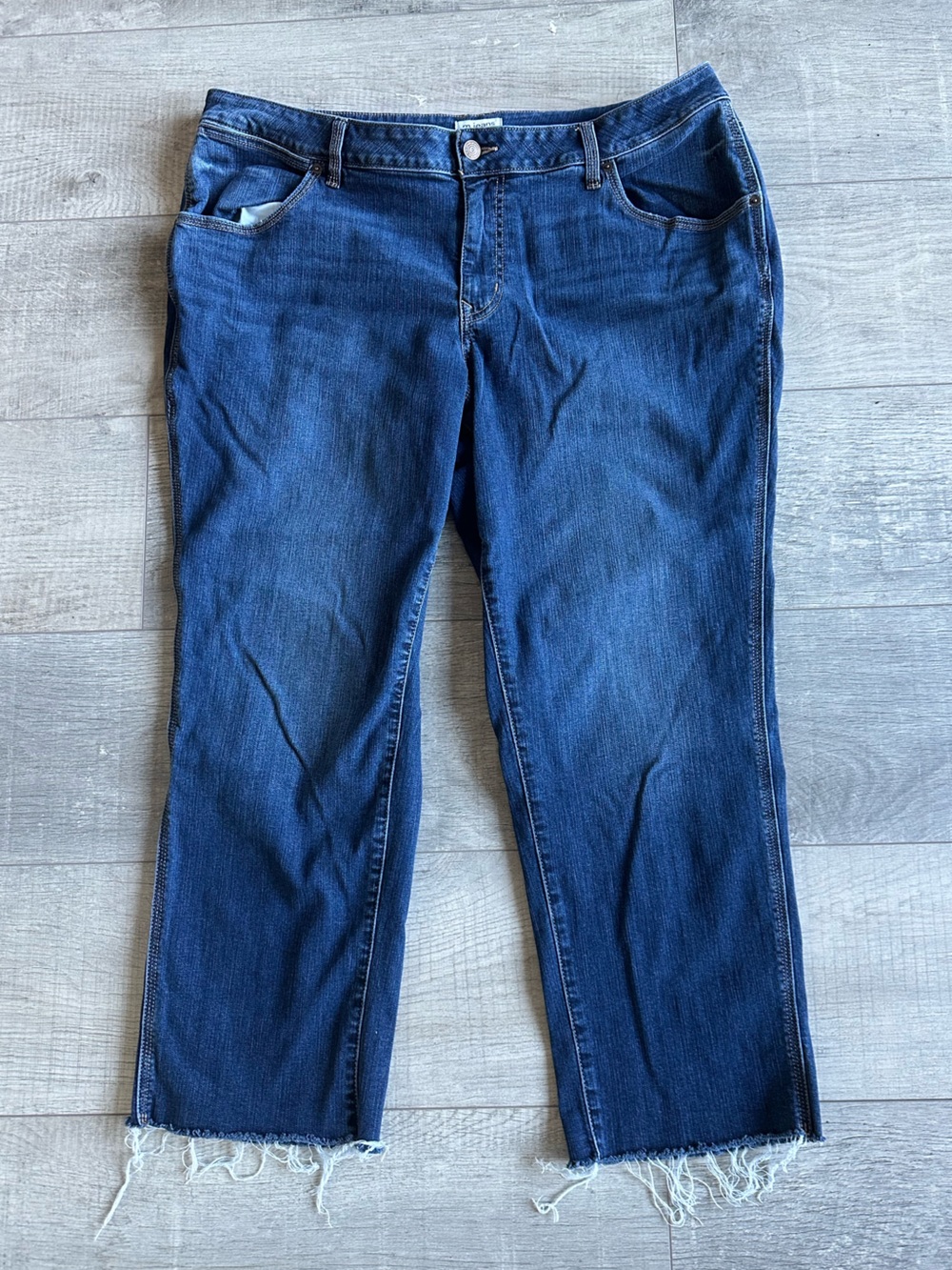 Curvy High Rise Straight Crop Jean
